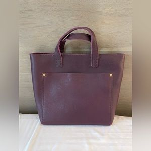 Portland Leather Goods MB Plum Zip Mini Crossbody